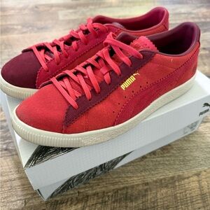 Puma Vibrant Red Suede Shoes